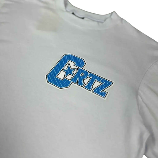Camiseta Corteiz "Star RTW Blue" - Branca