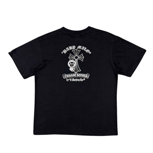 Camiseta BAPE x Chrome Hearts 2009 Baby Milo Horseshoe Logo Tee