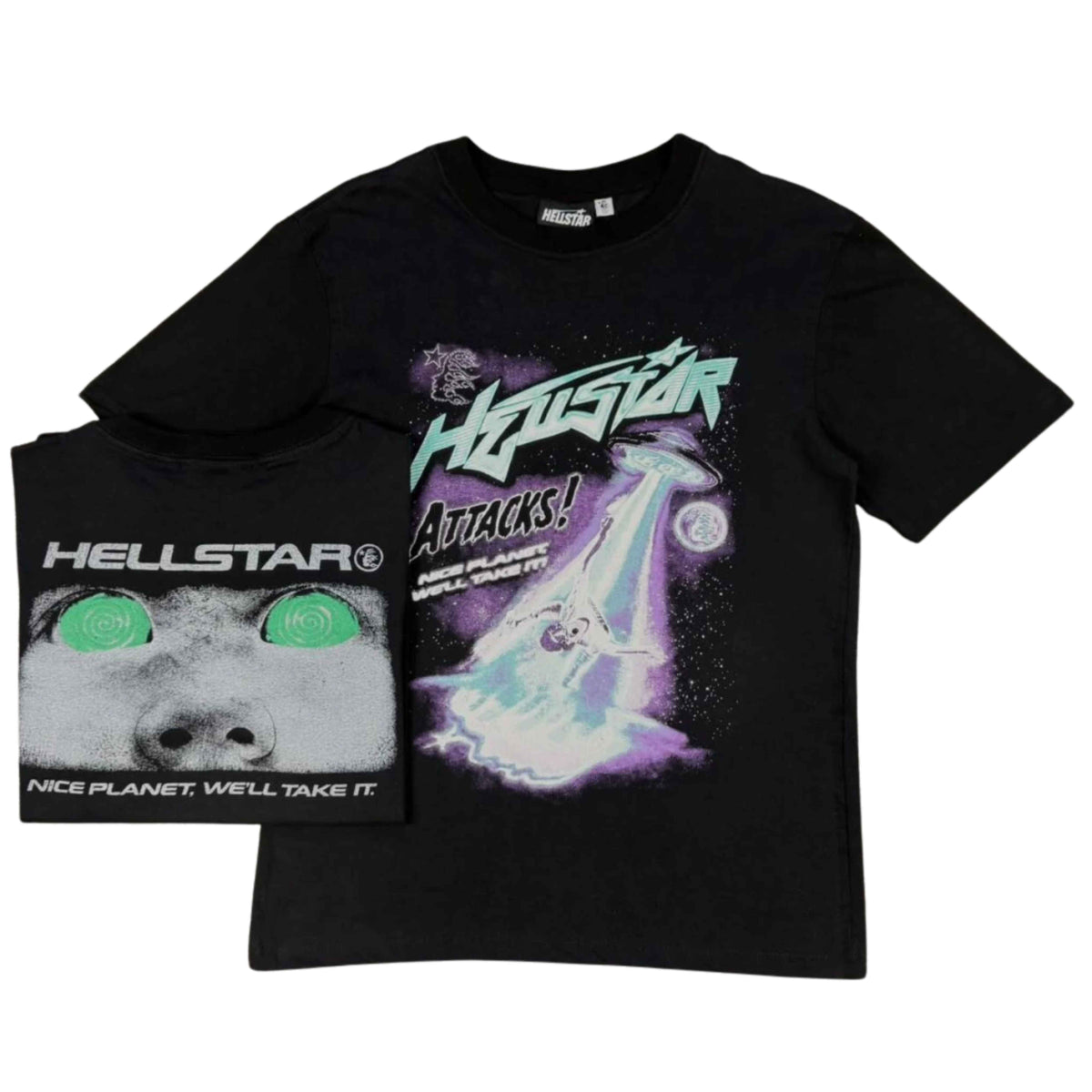 Camiseta Hellstar Attacks Black Green