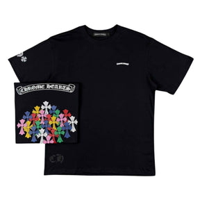 Camiseta Chrome Hearts Multicolor Cross - Preta