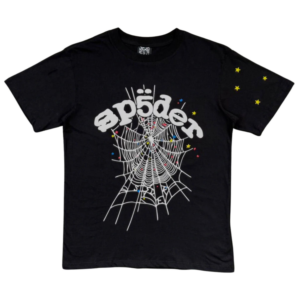 Camiseta Sp5der Web - Black White