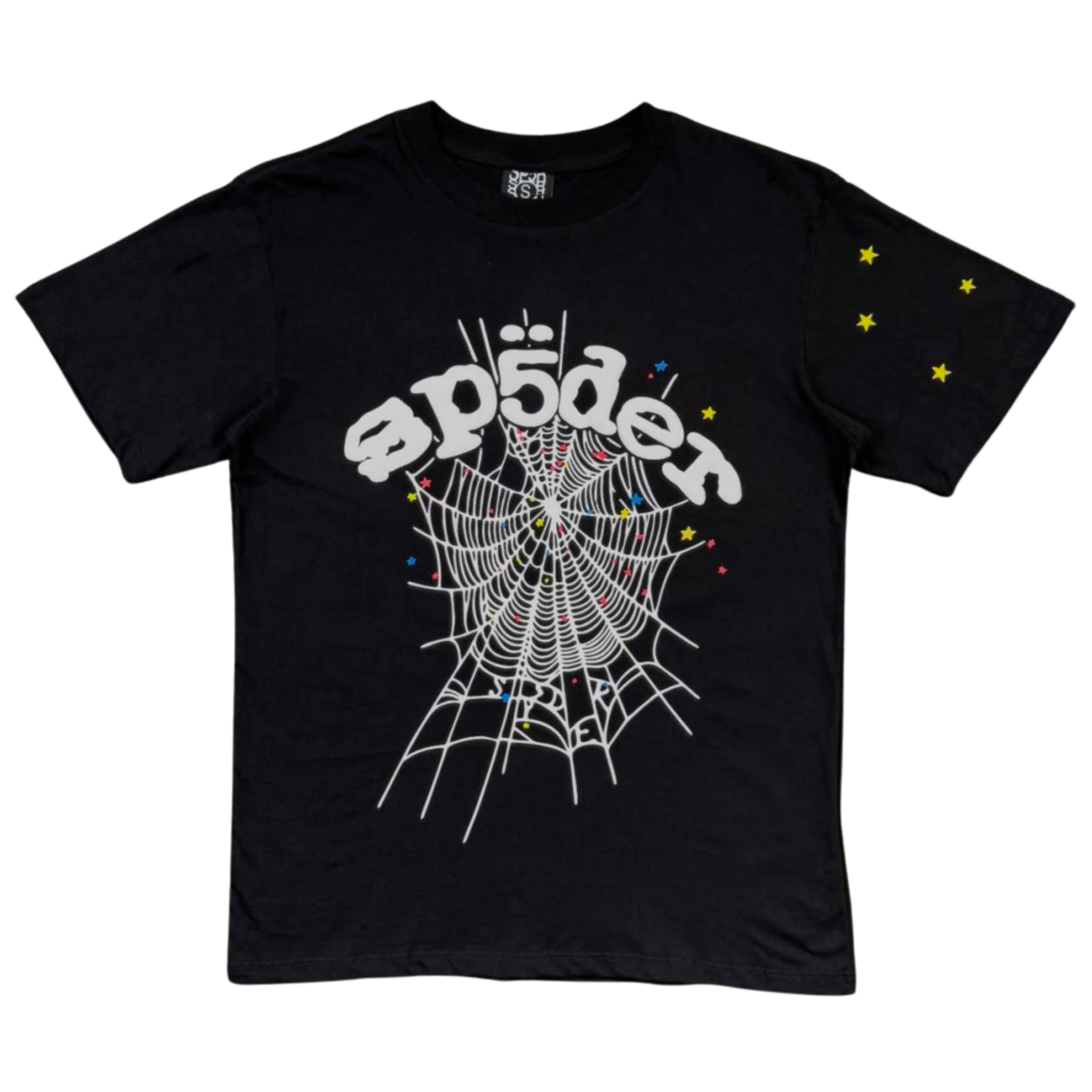 Camiseta Sp5der Web - Black White
