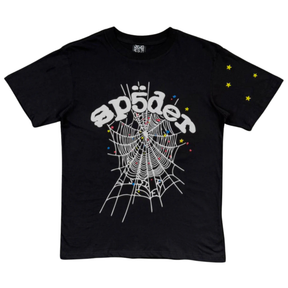 Camiseta Sp5der Web - Black White