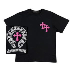 Camiseta Chrome Hearts Pink - Preta