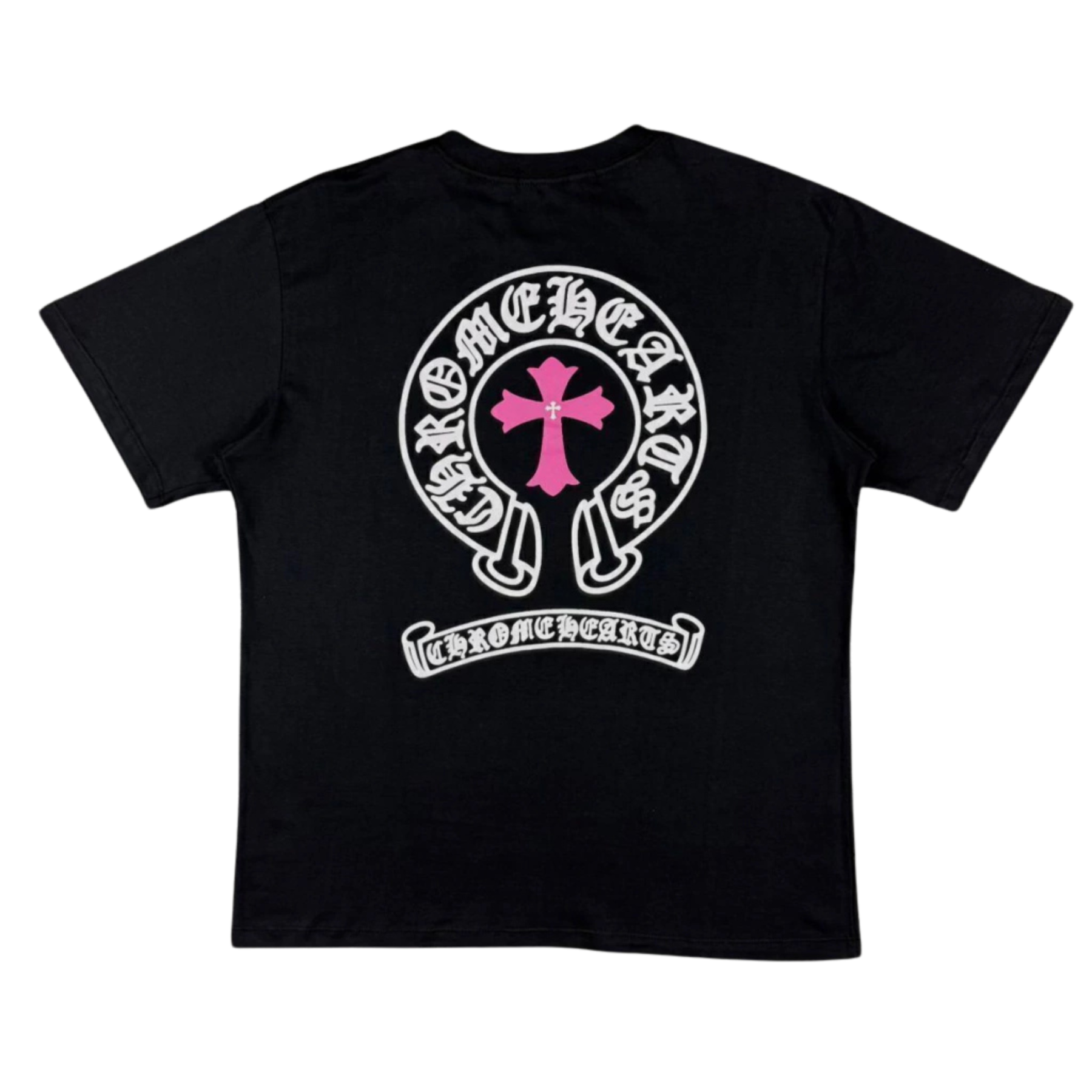 Camiseta Chrome Hearts Pink - Preta
