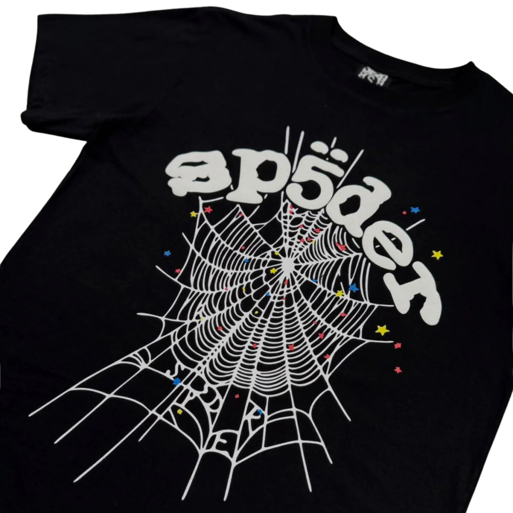 Camiseta Sp5der Web - Black White