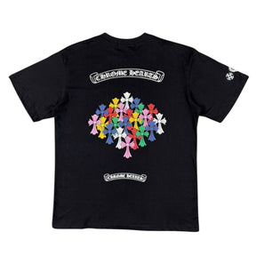 Camiseta Chrome Hearts Multicolor Cross - Preta