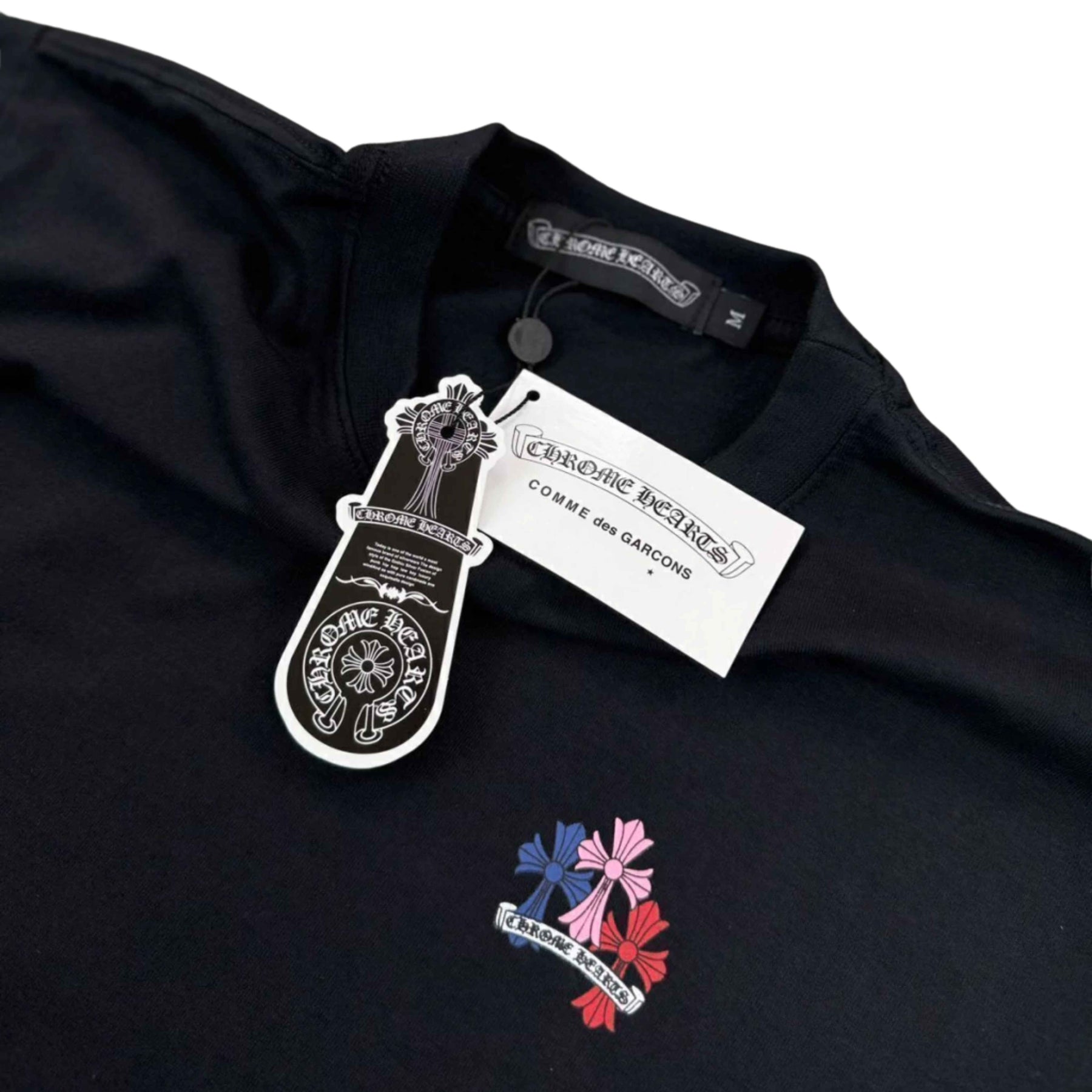 Camiseta Chrome Hearts Multi Color Cross Cemetery - Preta