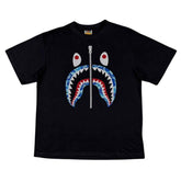 Camiseta Bape Camo Shark Blue - Preta