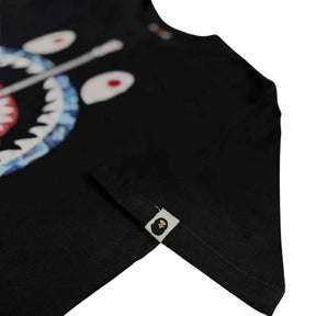 Camiseta Bape Camo Shark Blue - Preta