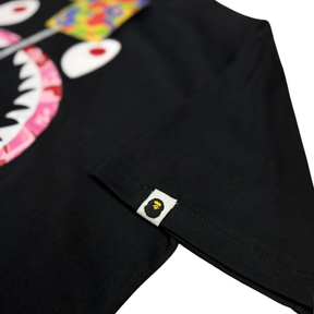 Camiseta Bape Camo Shark Pink - Preta