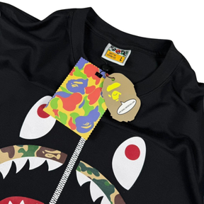 Camiseta Bape Camo Shark Multi Color - Preta