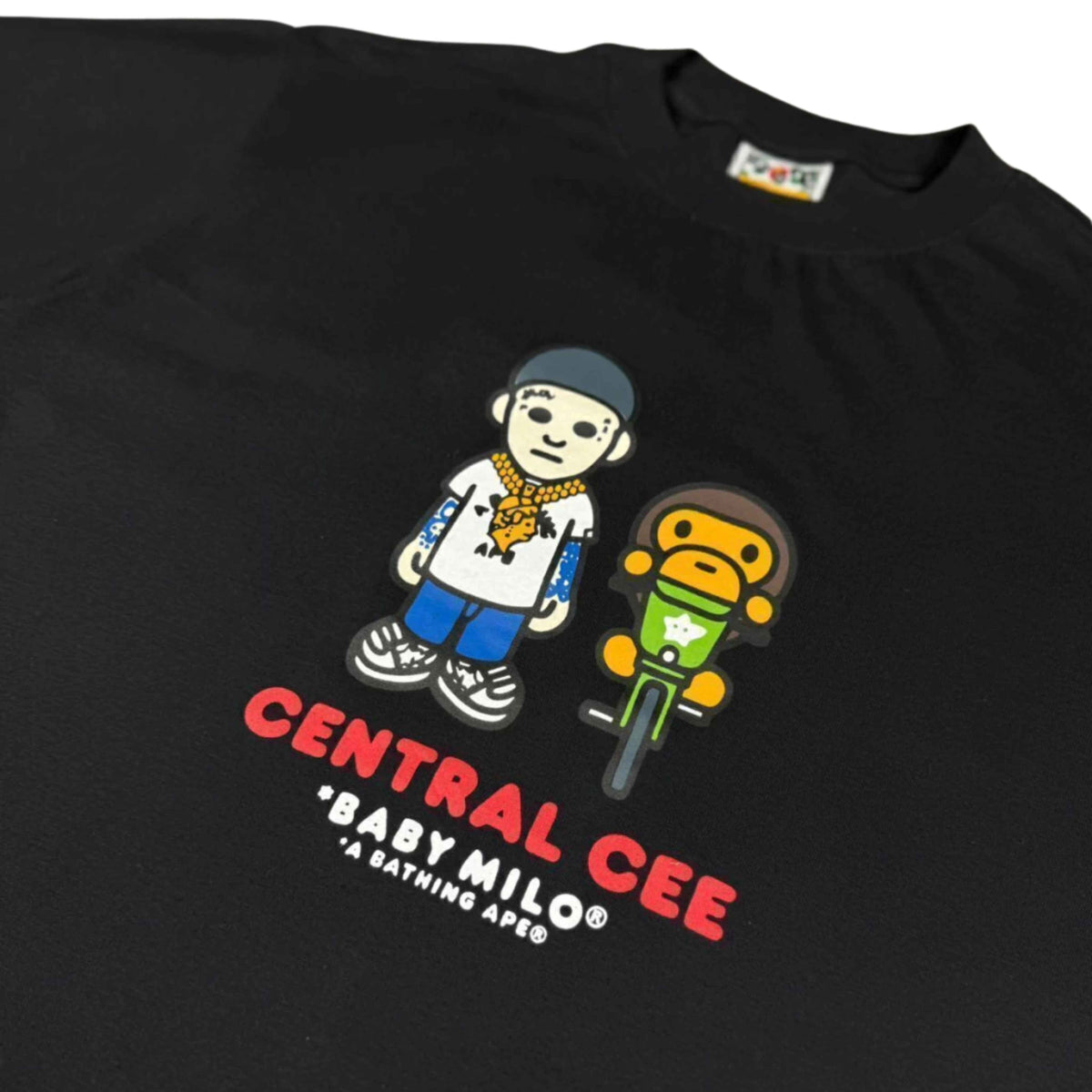 Camiseta Bape x Central Cee x Syna - Preta