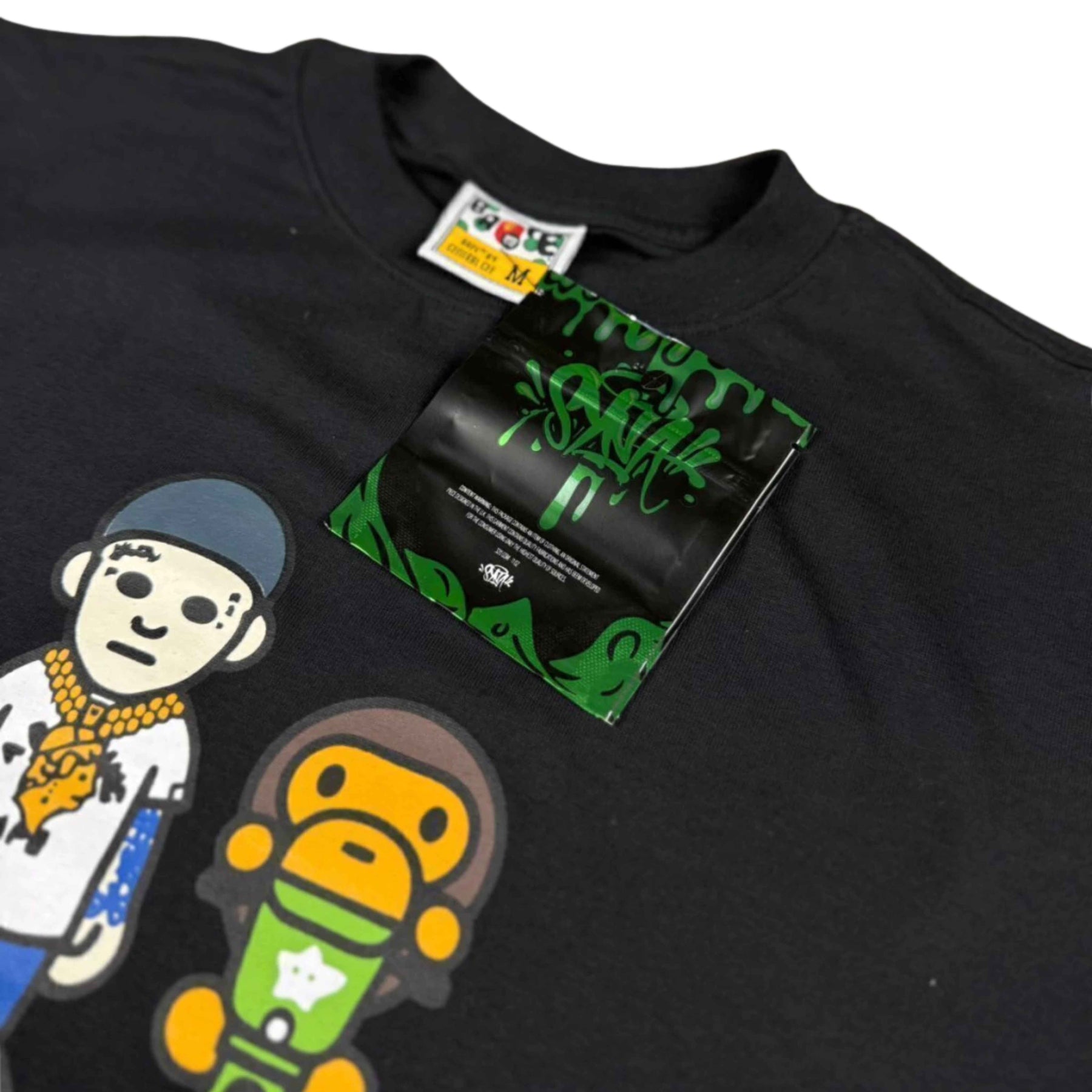 Camiseta Bape x Central Cee x Syna - Preta