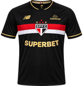 CAMISA DO SÃO PAULO III 25/26 PRETA - VERSÃO JOGADOR