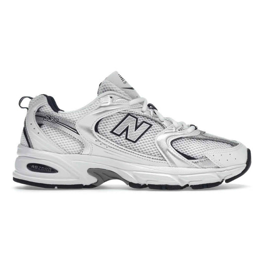 New Balance 530 White Silver Navy