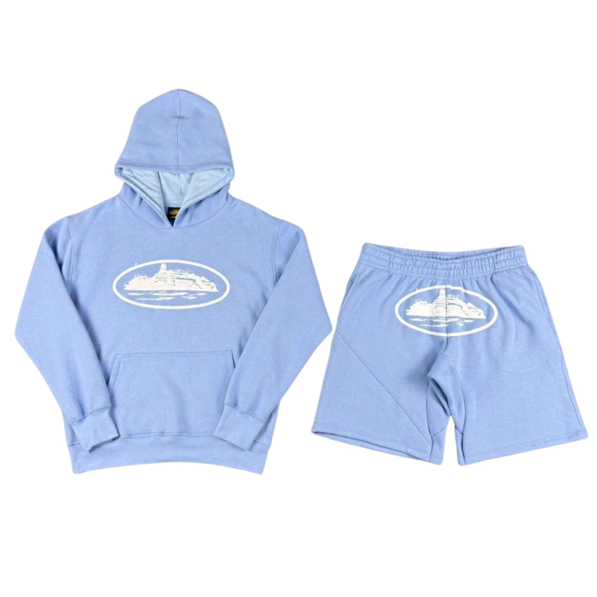 Conjunto Corteiz Moletom Island - Azul