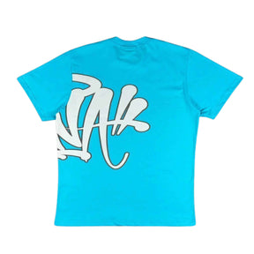 Camiseta Syna World Logo - Azul Ciano