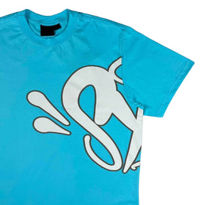 Camiseta Syna World Logo - Azul Ciano