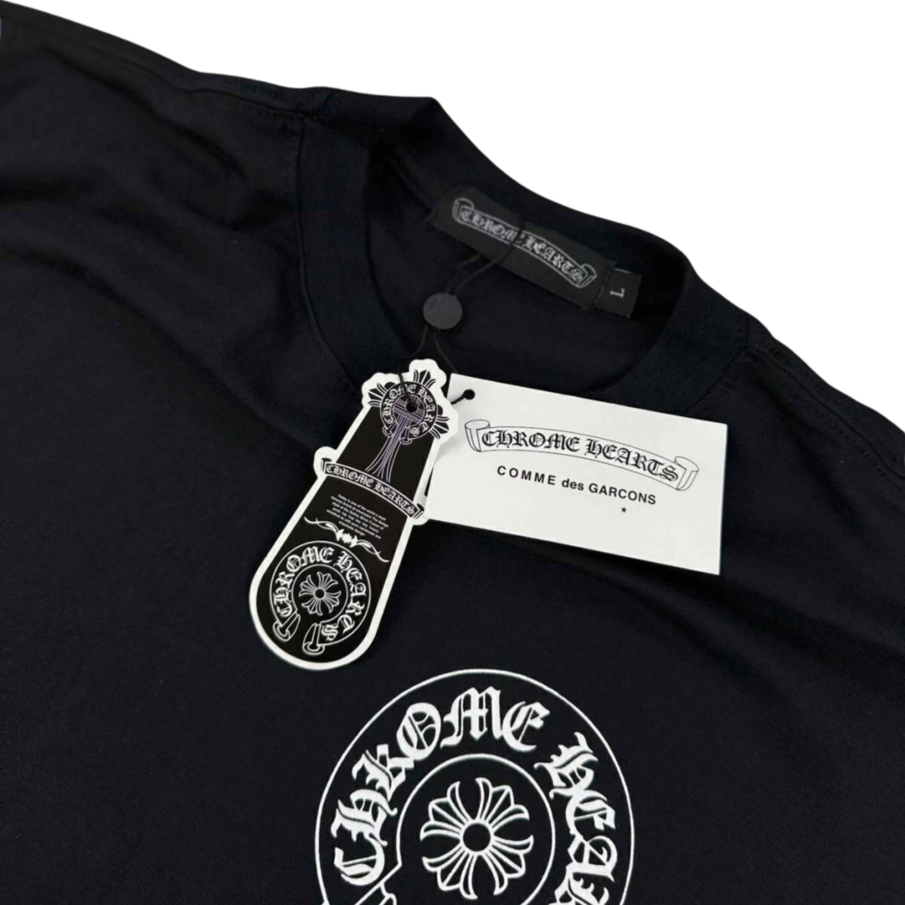 Camiseta Chrome Hearts Horseshoe Logo Pocket T-Shirt 'Black'