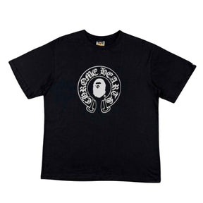 Camiseta BAPE x Chrome Hearts 2009 Baby Milo Horseshoe Logo Tee