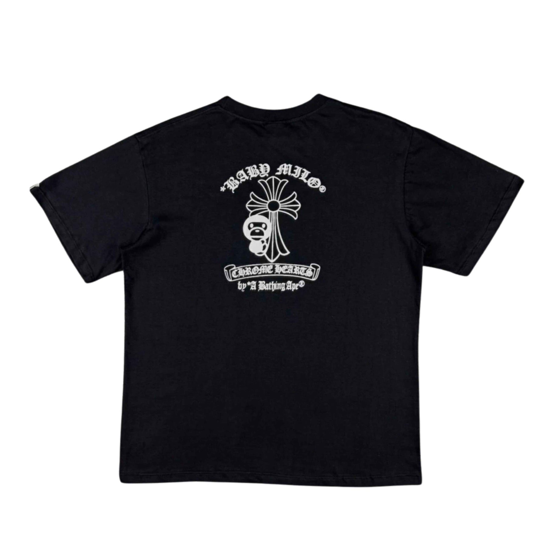 Camiseta BAPE x Chrome Hearts 2009 Baby Milo Horseshoe Logo Tee