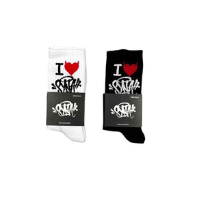 Meia Syna "I love Syna" - Black White