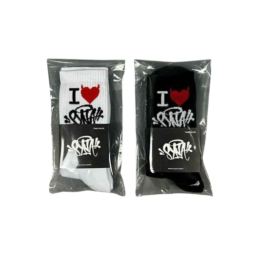 Meia Syna "I love Syna" - Black White