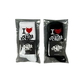 Meia Syna "I love Syna" - Black White