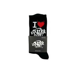 Meia Syna "I love Syna" - Black White