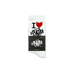Meia Syna "I love Syna" - Black White